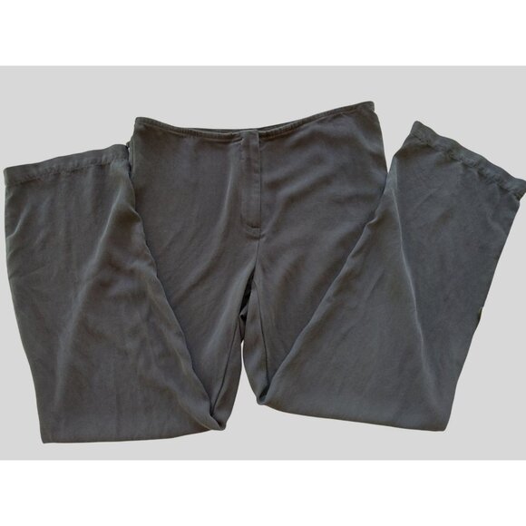 Eileen Fisher Black Silk Petite Pants Size PP - Picture 9 of 9